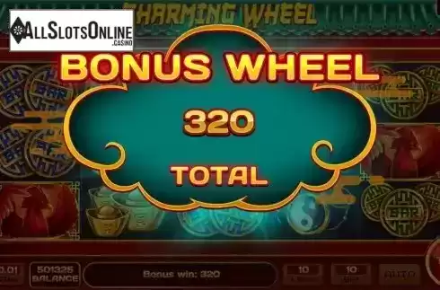 Total Win in Bonus Wheel Screen
