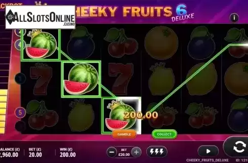 Win Screen 4. Cheeky Fruits 6 Deluxe from Gluck Games