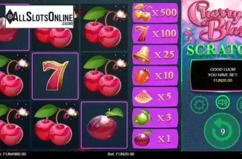 Game Screen 2. Cherry Blast Scratch from 1X2gaming