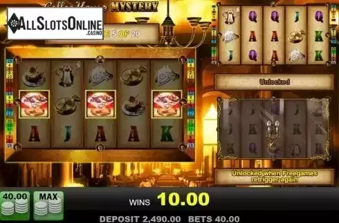 Free spins screen 2. Coffee House Mystery from Merkur