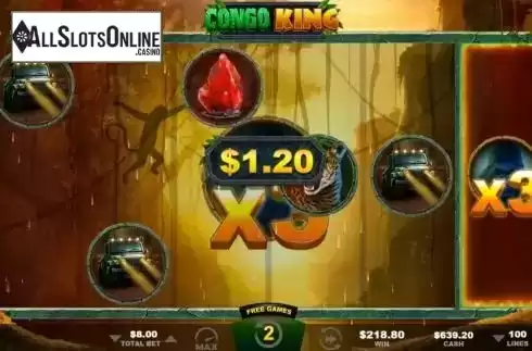 Free Spins 3. Congo King Quad Shot from Ainsworth