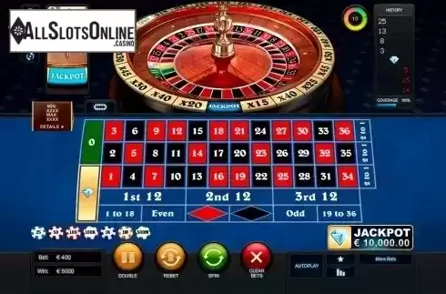 Game Screen 2. Diamond Bet Roulette from Playtech