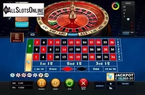 Game Screen 3. Diamond Bet Roulette from Playtech