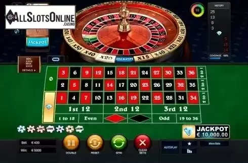 Game Screen 4. Diamond Bet Roulette from Playtech