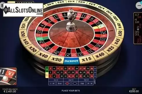 Game Screen 7. Diamond Bet Roulette from Playtech