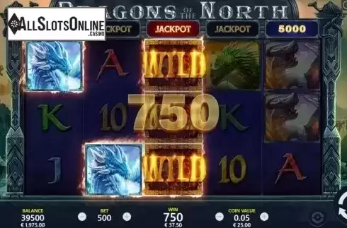 Win Screen. Dragons of the North from Pariplay