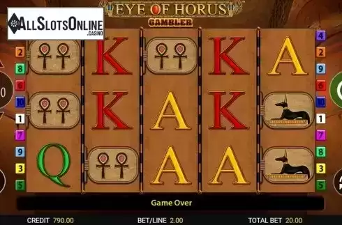Reel Screen. Eye of Horus Gambler from Reel Time Gaming