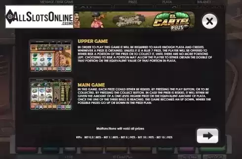 Game Features Screen