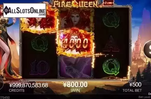 Win Screen. Fire Queen (CQ9Gaming) from CQ9Gaming