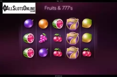 Reel Screen. Fruits And Sevens (Spearhead Studios) from Spearhead Studios