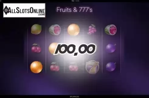 Win Screen 4. Fruits And Sevens (Spearhead Studios) from Spearhead Studios