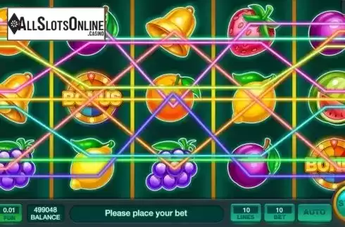 Reel Screen. Fruits Fortune Wheel from InBet Games