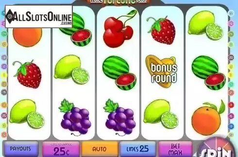 Reel screen. Fruity Fortune Plus from MultiSlot