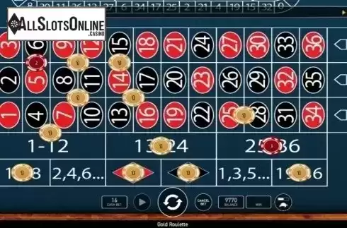 Game Screen 1. Gold Roulette (Wazdan) from Wazdan