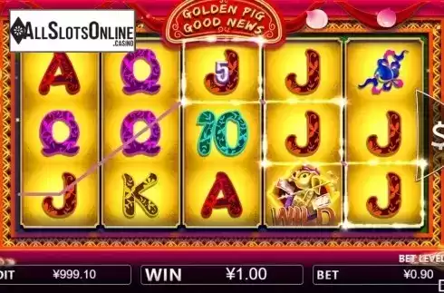Win screen 1. Golden Pig Good News from Iconic Gaming