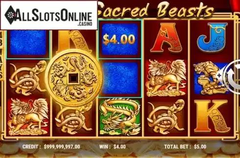 Win Screen 2. Golden Sacred Beasts from Slot Factory