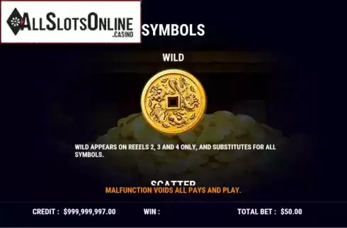 Paytable 1. Golden Sacred Beasts from Slot Factory