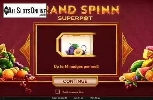Intro 3. Grand Spinn Superpot from NetEnt