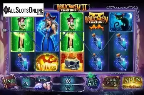 Screen2. Halloween Fortune II from Playtech