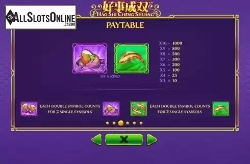 Paytable 3. Hao Shi Cheng Shuang from Skywind Group