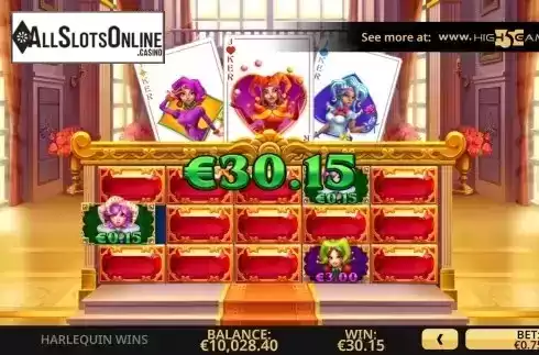 Win / Start Bonus Game screen