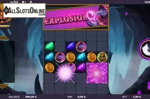 Explosion Feature. Heroes Hunt Megaways from Fantasma Games