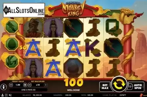 Win Screen 2. Immortal Monkey King from Swintt