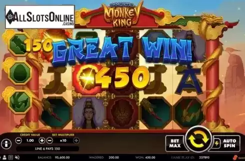 Win Screen 4. Immortal Monkey King from Swintt