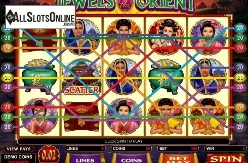 Screen8. Jewels of the Orient from Microgaming