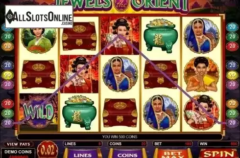 Screen9. Jewels of the Orient from Microgaming