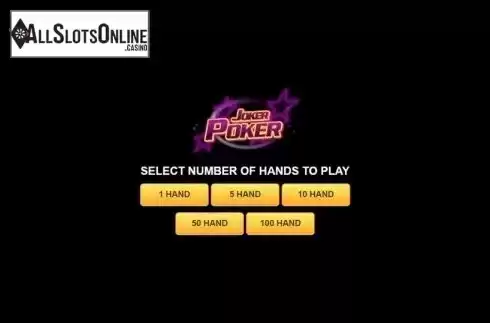 Game Screen. Joker Poker (Habanero) from Habanero
