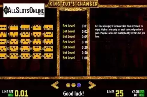 Winlines. King Tut's Chamber HD from World Match