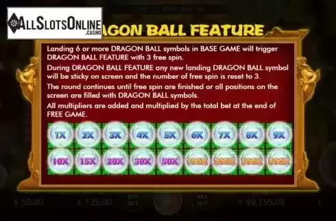 Dragon Ball feature screen