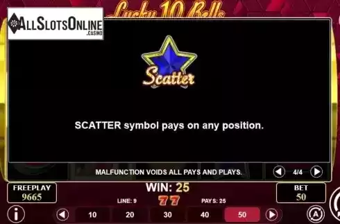Scatter screen