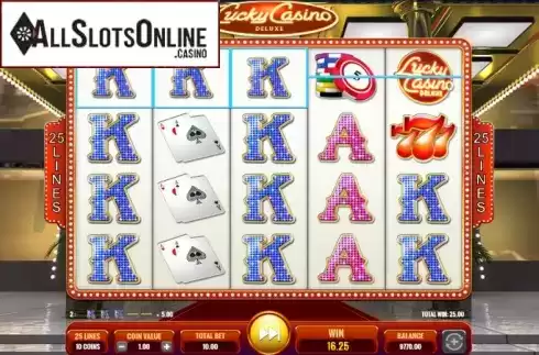 Win Screen 3. Lucky Casino Deluxe from IGT