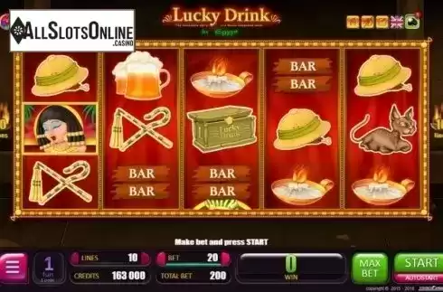 Reel Screen. Lucky Drink in Egypt from Belatra Games