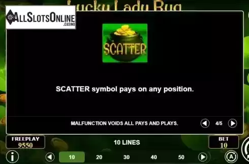 Scatter feature screen