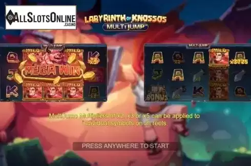 Start Screen. Labyrinth Of Knossos from Dream Tech