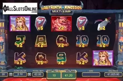 Free Spins 2. Labyrinth Of Knossos from Dream Tech