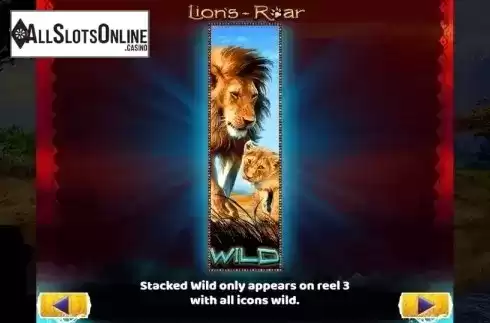 Features. Lion's Roar (MultiSlot) from MultiSlot