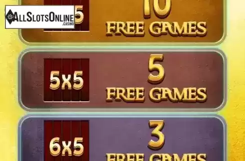 Free Spins Choose Screen
