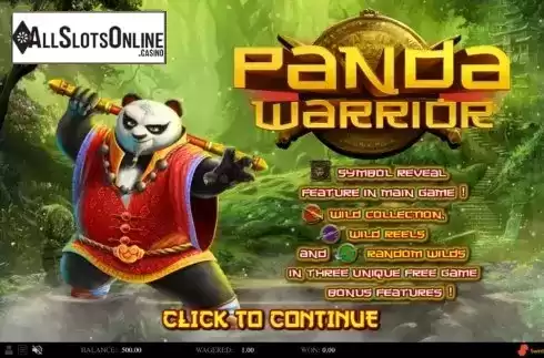 Start Screen. Panda Warrior (Swintt) from Swintt