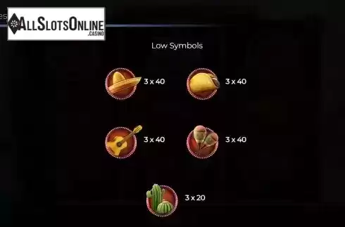 Low symbols screen