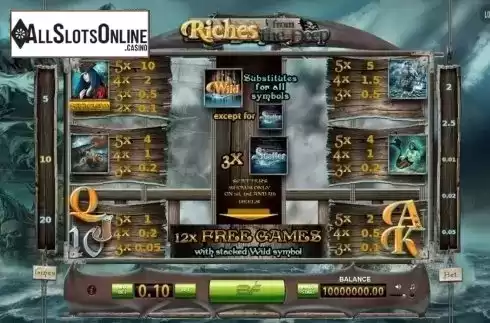 Screen2. Riches from the Deep from BF games