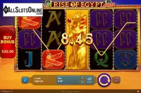 Win Screen 1. Rise of Egypt Deluxe from Playson