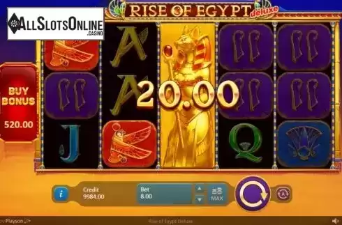 Win Screen 2. Rise of Egypt Deluxe from Playson
