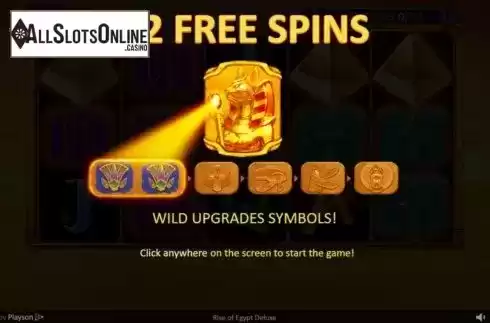 Free Spins 1. Rise of Egypt Deluxe from Playson