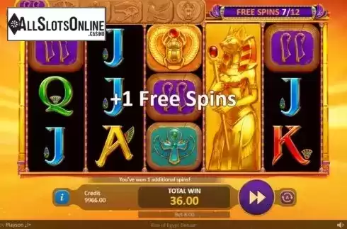 Free Spins 3. Rise of Egypt Deluxe from Playson