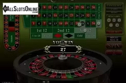 Game Screen. Roulette 3D (iSoftBet) from iSoftBet