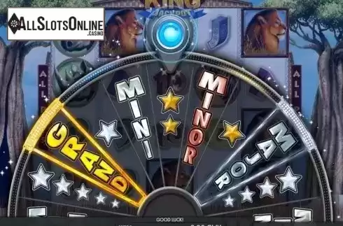 Jackpot wheel screen. Savanna King - Jackpot from Genesis